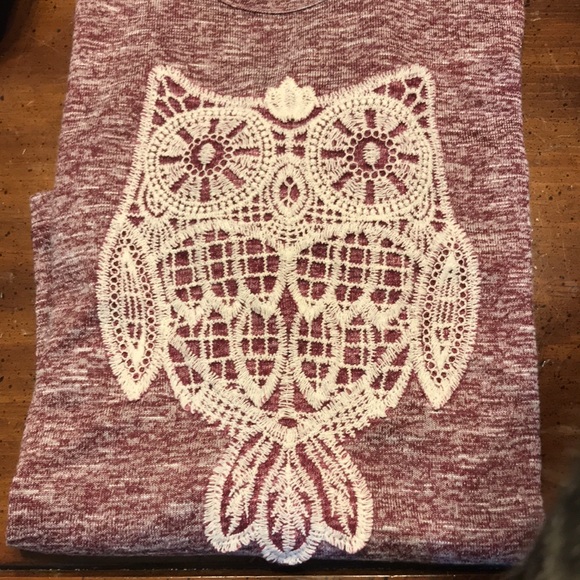 AEROPOSTALE Three quarter sleeve Owl Tee - Picture 2 of 6